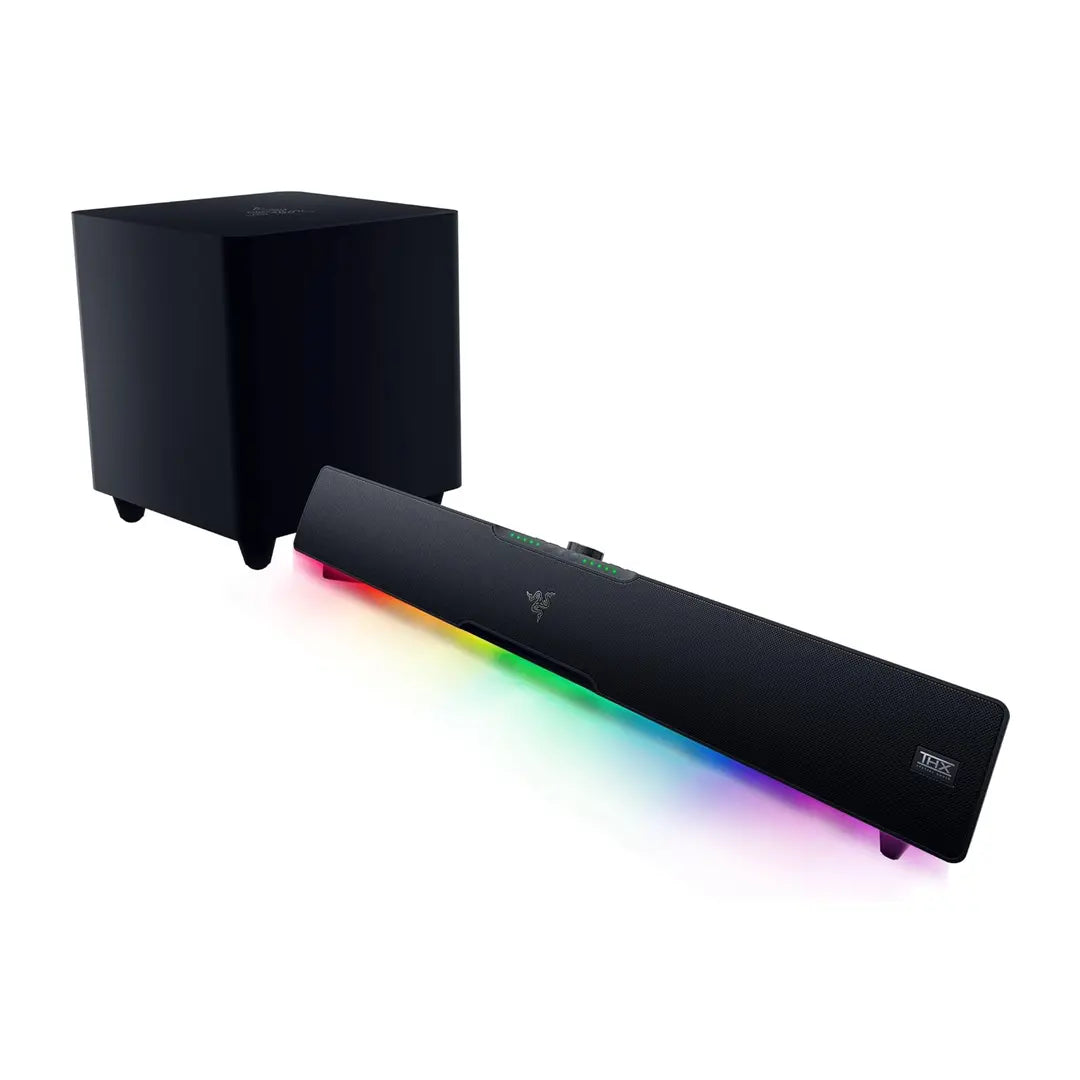 Razer Leviathan V2 Pro AI-Powered Beamforming PC Gaming Soundbar with Subwoofer in Qatar Razer Leviathan V2 Pro AI-Powered Beamforming PC Gaming Soundbar with Subwoofer in Qatar